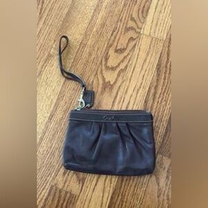 Brown coach wristlet